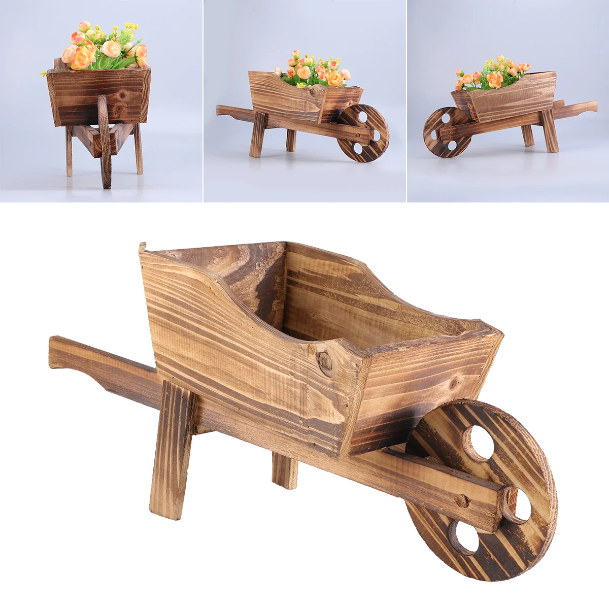 Wooden Cart Flowerpot Creative Fleshy Plant Pot Shop Window Garden Decoration Ornamental Wheelbarrow Planter
Wooden Cart Flowerpot Creative Fleshy Plant Pot Shop Window Garden Decoration Ornamental Wheelbarrow Planter