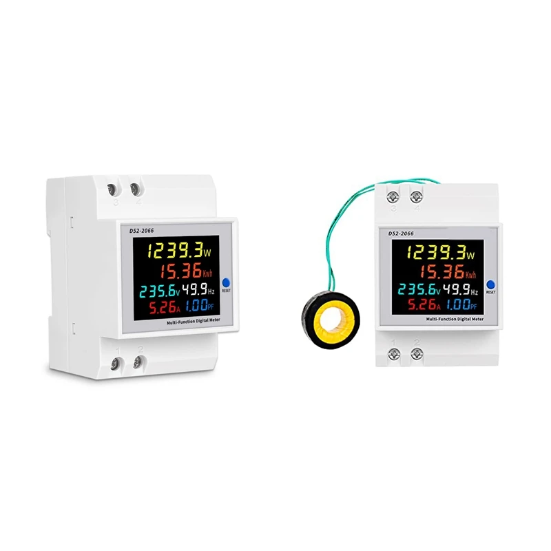 1 Piece Digital Single Phase AC 40-300V 100A Din Rail 6 In 1 Voltmeter (Built-In CT)
1 Piece Digital Single Phase AC 40-300V 100A Din Rail 6 In 1 Voltmeter (Built-In CT)