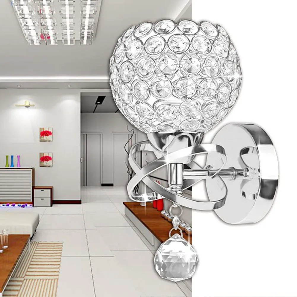 Crystal Wall Light Pendent Lamp with E27 Socket for Bedroom Living Room Study Wall Lamp Home Decor
Crystal Wall Light Pendent Lamp with E27 Socket for Bedroom Living Room Study Wall Lamp Home Decor