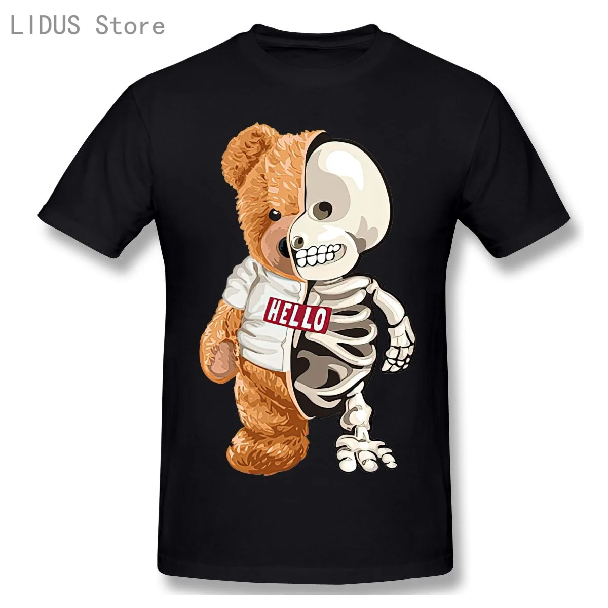 Hello Skeleton Teddy Bear T shirt Harajuku T-shirt Graphics Tshirt Brands Tee Top
Hello Skeleton Teddy Bear T shirt Harajuku T-shirt Graphics Tshirt Brands Tee Top