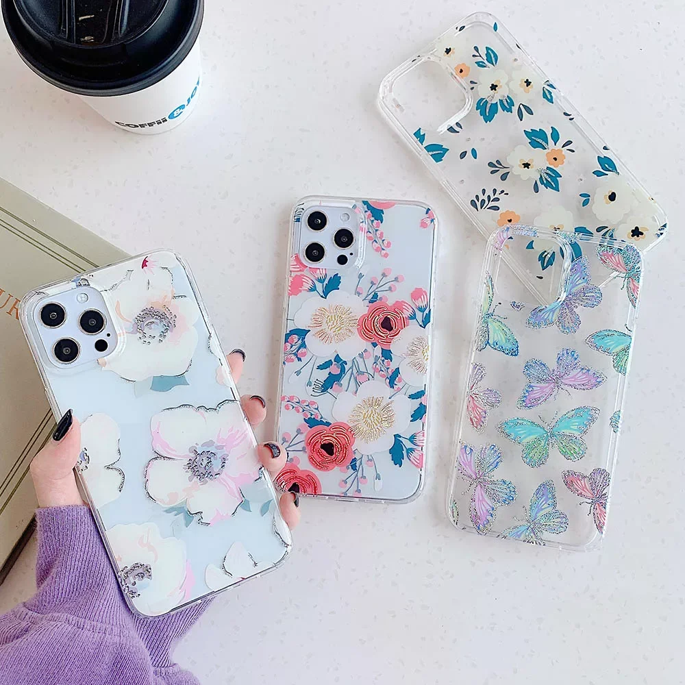 For iPhone 13 12 Pro Max mini Colorful Butterfly Flower Phone Case for iPhone XS 11 Pro Max XR X 7 8 Plus Soft Back Cover Fundas 
For iPhone 13 12 Pro Max mini Colorful Butterfly Flower Phone Case for iPhone XS 11 Pro Max XR X 7 8 Plus Soft Back Cover Fundas