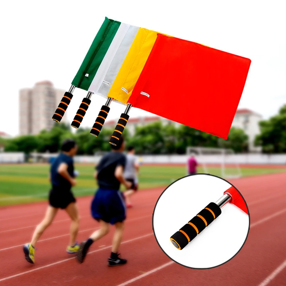 1Pc Sport Referee Flag Track and Field Competition Signal Flags Command Football Soccer Referee Tool Stainless Steel& Nylon Grip
1Pc Sport Referee Flag Track and Field Competition Signal Flags Command Football Soccer Referee Tool Stainless Steel& Nylon Grip