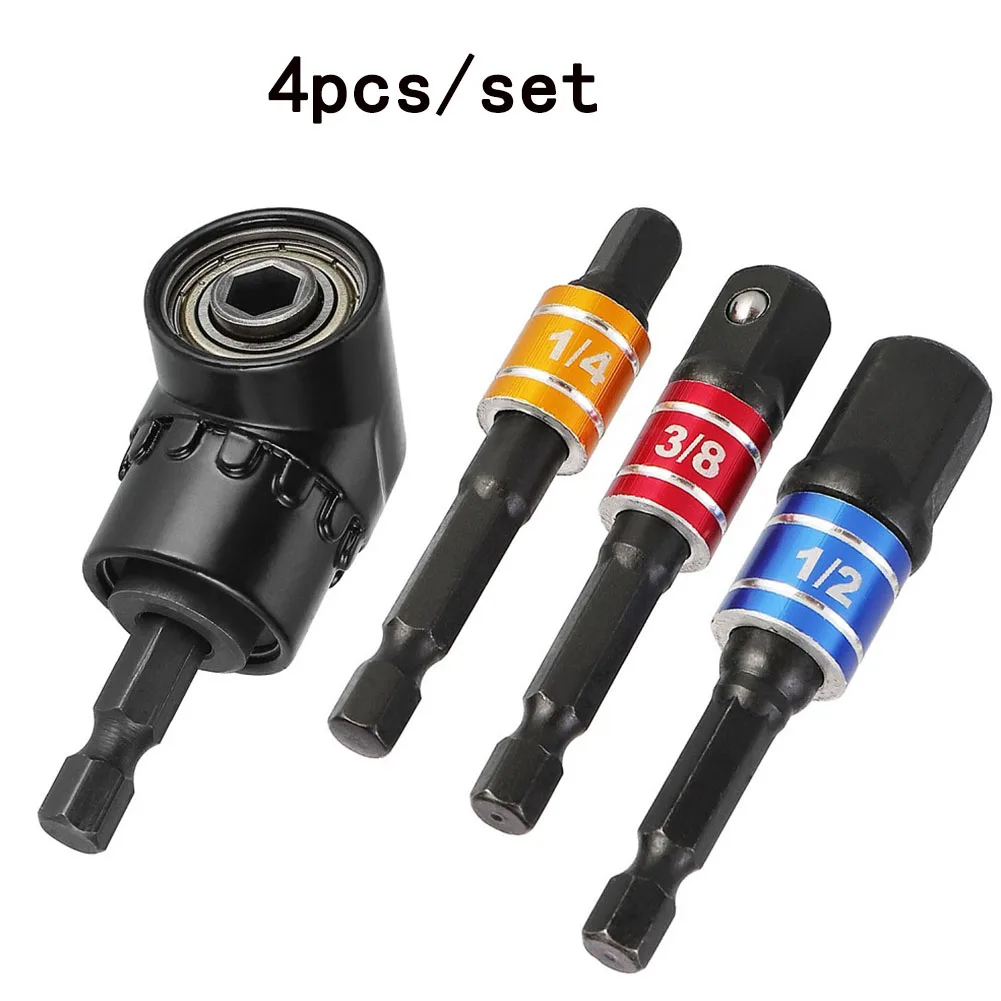 3 Impact Grade Driver Socket Adapter Stainless Steel Right Angle Drill Adapter 1/4 Hex Shaft Screwdriver Extension Quick Change
3 Impact Grade Driver Socket Adapter Stainless Steel Right Angle Drill Adapter 1/4 Hex Shaft Screwdriver Extension Quick Change