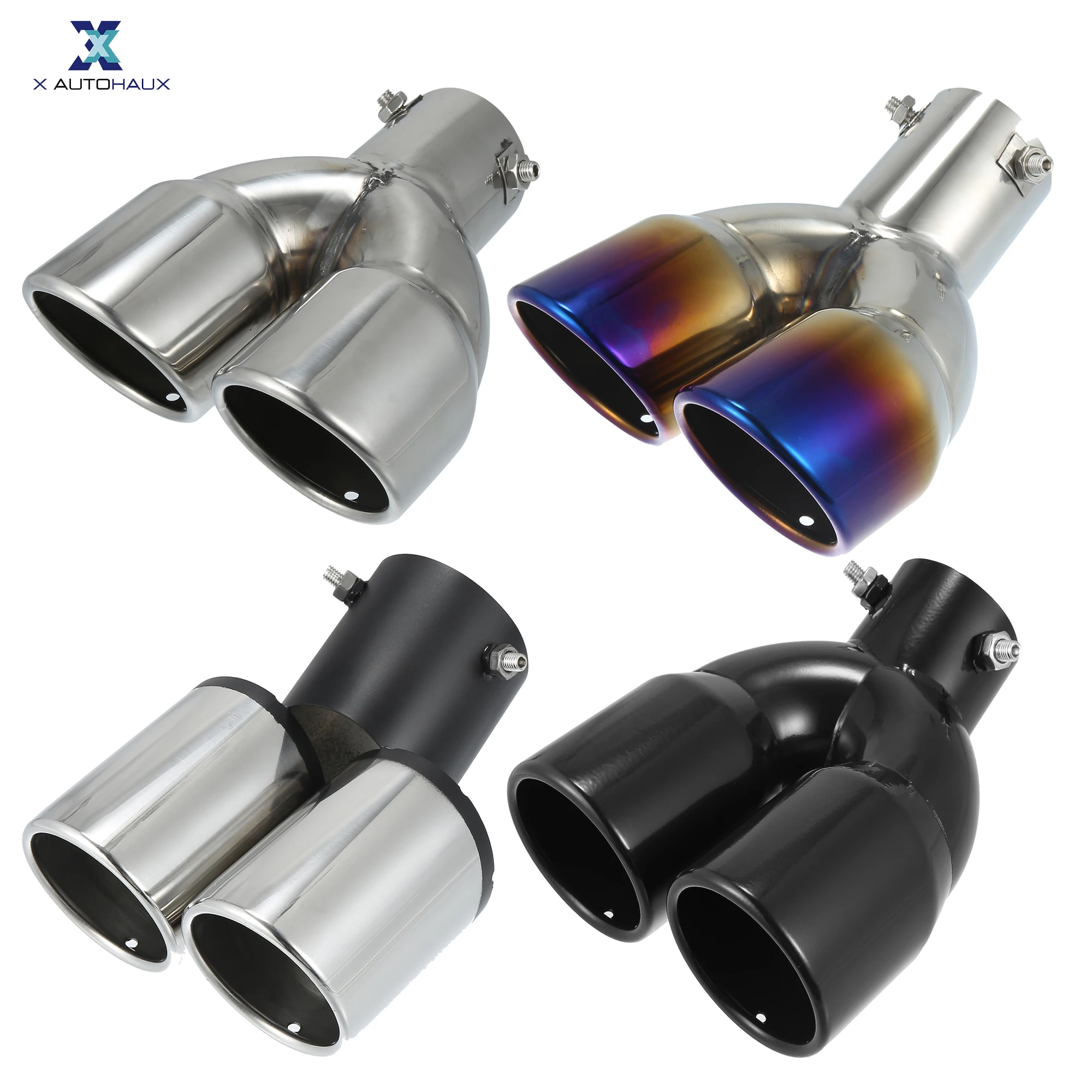 X Autohaux 60mm 2.36" Inlet Straight Universal Car Double Exhaust Tip Exhaust Tailpipe Stainless Steel Silver Tone Fit for 2.5"
X Autohaux 60mm 2.36" Inlet Straight Universal Car Double Exhaust Tip Exhaust Tailpipe Stainless Steel Silver Tone Fit for 2.5"