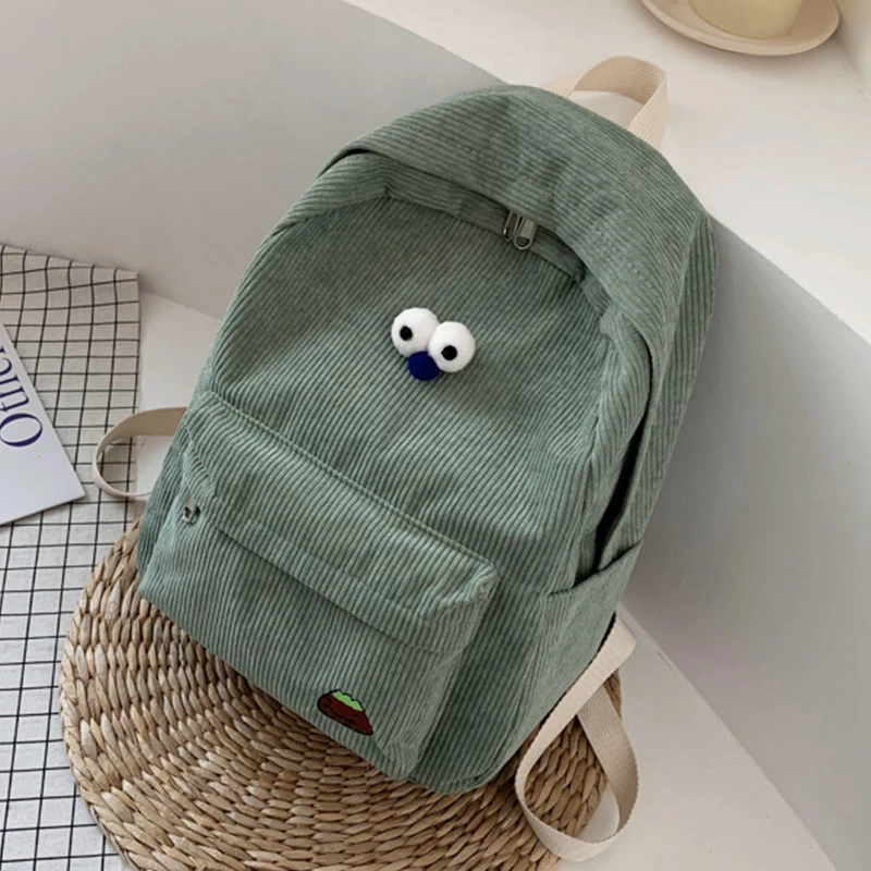 New Fashion Corduroy Shoulder Bag Schoolbag Female Korean Student Campus Backpack High School College Students Class Schoolbag
New Fashion Corduroy Shoulder Bag Schoolbag Female Korean Student Campus Backpack High School College Students Class Schoolbag