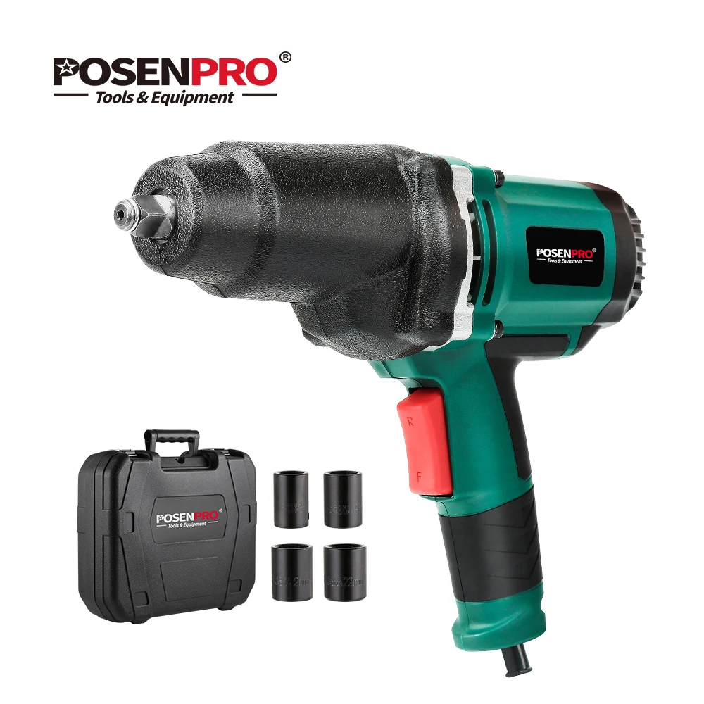 POSENPRO 950W Electric Impact Wrench 450-550Nm Max Torque 1/2 inch Car Socket Household Professional Wrench Changing Tire Tools
POSENPRO 950W Electric Impact Wrench 450-550Nm Max Torque 1/2 inch Car Socket Household Professional Wrench Changing Tire Tools