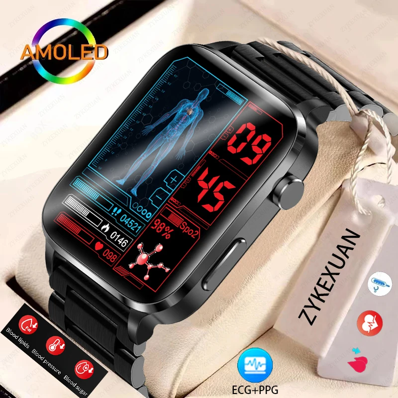 New Blood Sugar Smart Watch Men Sangao Laser Treat Health Heart Rate Blood Pressure Sport Smartwatch Women Glucometer Watch 2023
New Blood Sugar Smart Watch Men Sangao Laser Treat Health Heart Rate Blood Pressure Sport Smartwatch Women Glucometer Watch 2023