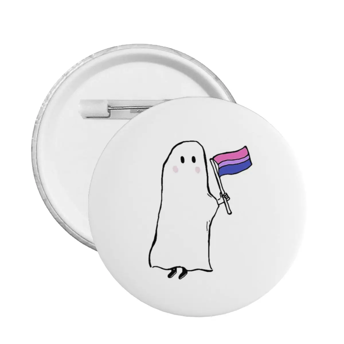 

Little Bi LGBT Pin Badge Halloween Trick or Treat Terror Ghost Cute Customizable Pins Brooch Lovers Badges Brooches For Bag