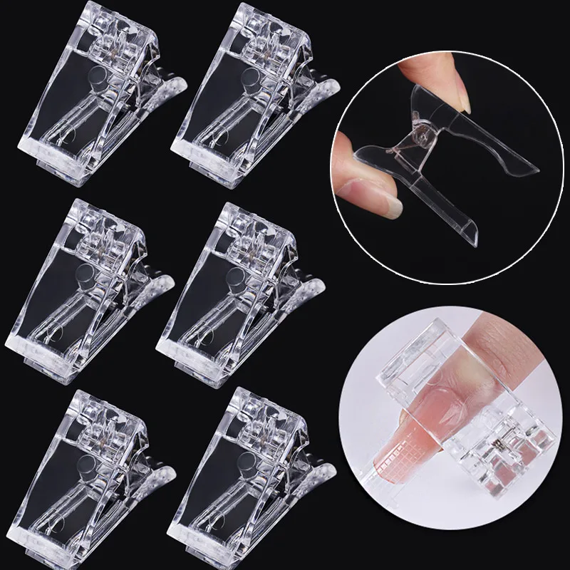 5pcs Crystal Nail Clips Acrylic Clear Mould Gel Quick Building Fake Nail Tip Clip Components Mould Nail Art Creation Tool
5pcs Crystal Nail Clips Acrylic Clear Mould Gel Quick Building Fake Nail Tip Clip Components Mould Nail Art Creation Tool
