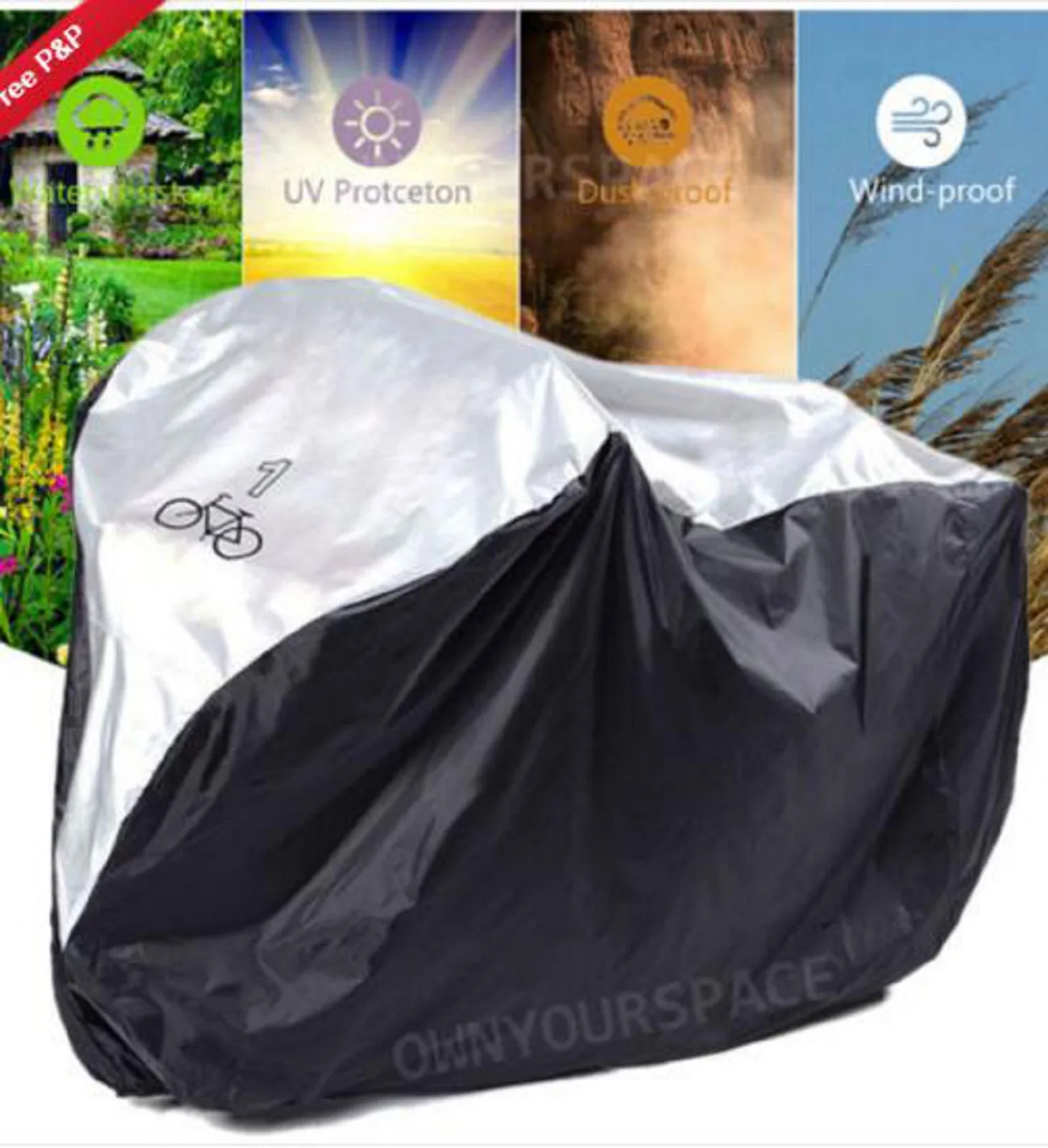 Universal Waterproof Bike Cycle Cover Outdoor Rain Weather Resistant Dustproof Cover
Universal Waterproof Bike Cycle Cover Outdoor Rain Weather Resistant Dustproof Cover
