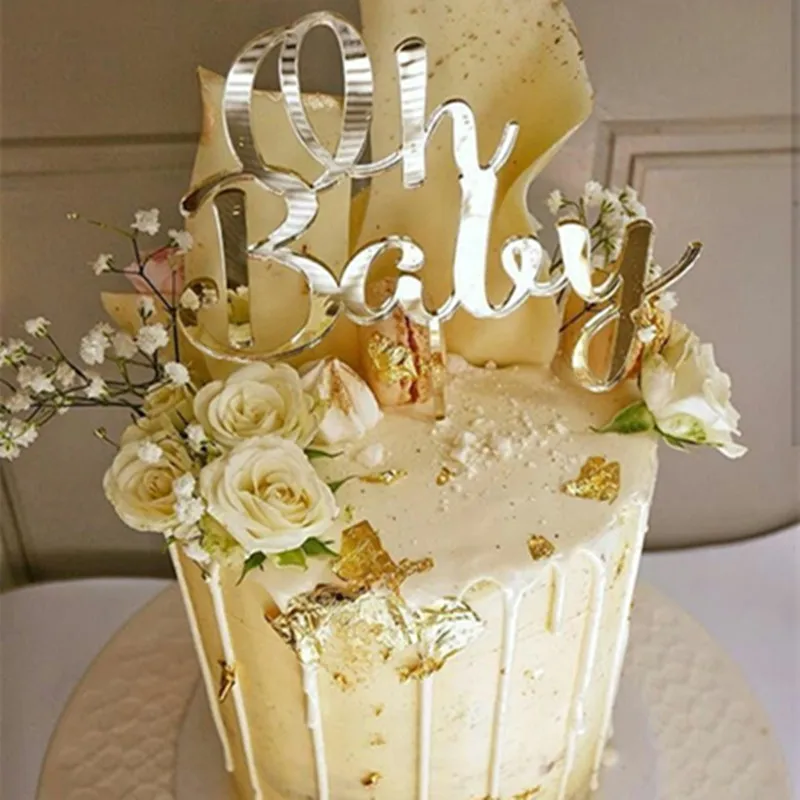 Gold Pink Acrylic "One" "Oh Baby" Happy Birthday Cake Topper Wedding Bride Party Decoration Dessert Baking Supplies lovely Gifts
Gold Pink Acrylic "One" "Oh Baby" Happy Birthday Cake Topper Wedding Bride Party Decoration Dessert Baking Supplies lovely Gifts
