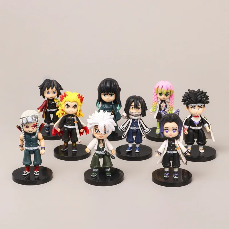 BANDAI 9 Pcs Demon Slayer Figure Incumbent column Super Cute Ninja Tanjirou Nezuko Zenyi Inosuke PVC Model Toys Anime Figure
BANDAI 9 Pcs Demon Slayer Figure Incumbent column Super Cute Ninja Tanjirou Nezuko Zenyi Inosuke PVC Model Toys Anime Figure