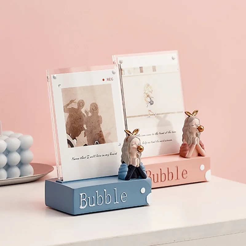Modern Home Decor Bubble Girl Photo Frame INS Wind Small Ornament Room Creative Desktop Creative Decoration Accessories Gift
Modern Home Decor Bubble Girl Photo Frame INS Wind Small Ornament Room Creative Desktop Creative Decoration Accessories Gift
