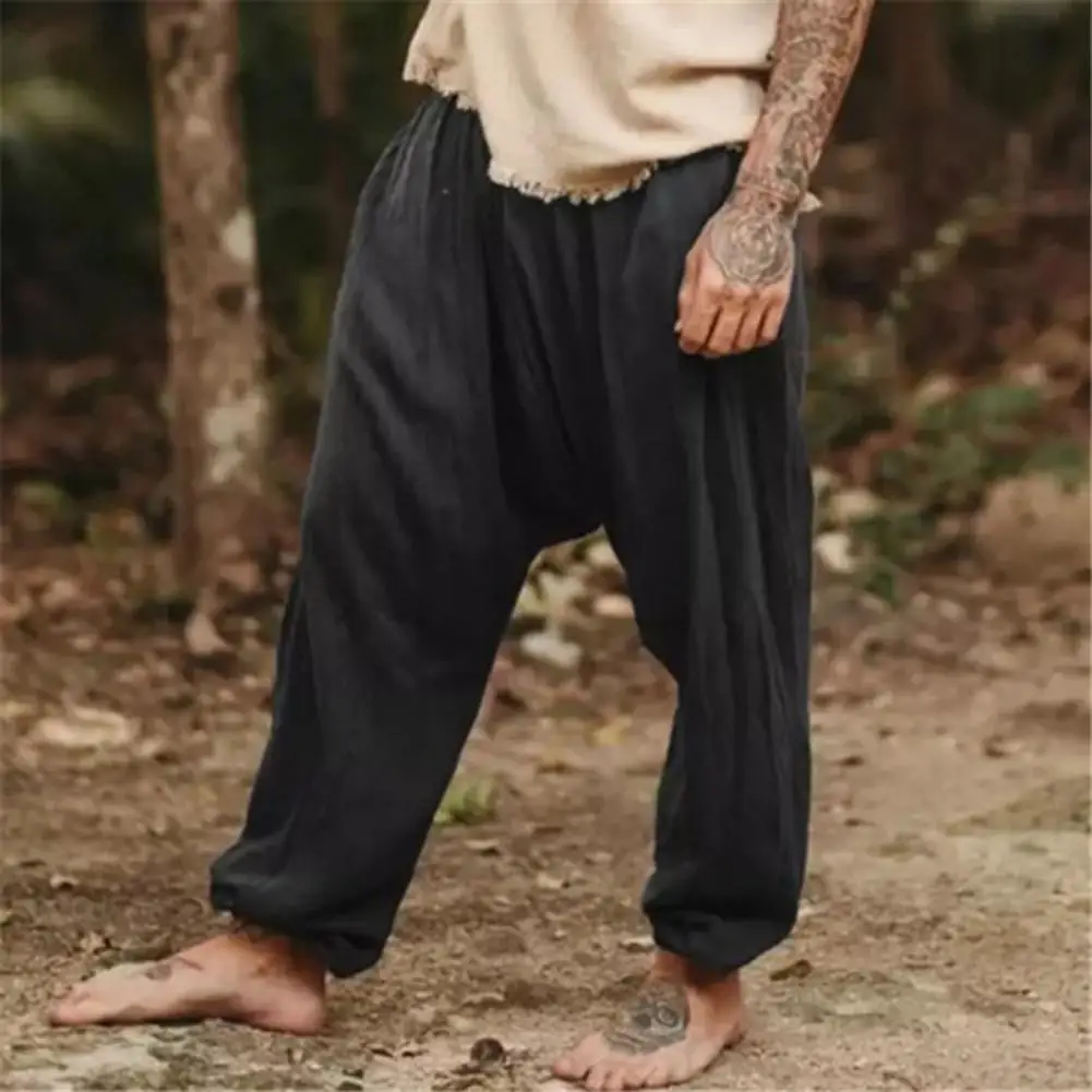 Men Pants Elastic Waist Soft Breathable Ankle-banded Casual Pants Soft Thin Pocket Baggy Vintage Men Daily Long Trousers
Men Pants Elastic Waist Soft Breathable Ankle-banded Casual Pants Soft Thin Pocket Baggy Vintage Men Daily Long Trousers