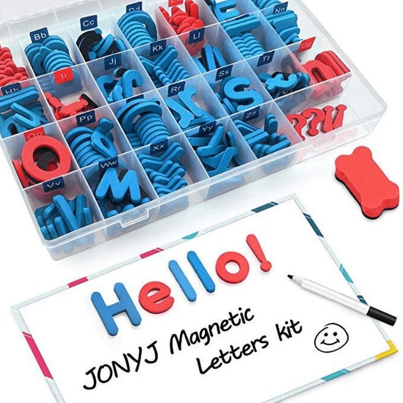 216PCS Magnetic Alphabet Letters Kit With Magnetic Board ABC Uppercase And Lowercase For Kids Spelling Learning Tool
216PCS Magnetic Alphabet Letters Kit With Magnetic Board ABC Uppercase And Lowercase For Kids Spelling Learning Tool