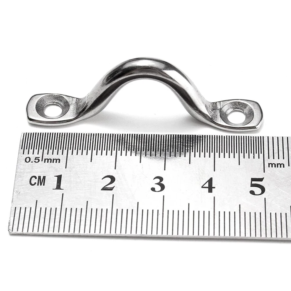 4X Handle 5mm Stainless-Steel Wire Eye Strap Boat Marine Tie Down Fender Hook Canopy Silver RV Engine Accessory
4X Handle 5mm Stainless-Steel Wire Eye Strap Boat Marine Tie Down Fender Hook Canopy Silver RV Engine Accessory