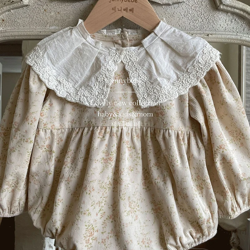 Spring Autumn Baby Girls Clothes Toddler Baby Girl Bodysuits Corduroy Floral Printing Splicing Newborn Baby Girls Jumpsuit
Spring Autumn Baby Girls Clothes Toddler Baby Girl Bodysuits Corduroy Floral Printing Splicing Newborn Baby Girls Jumpsuit