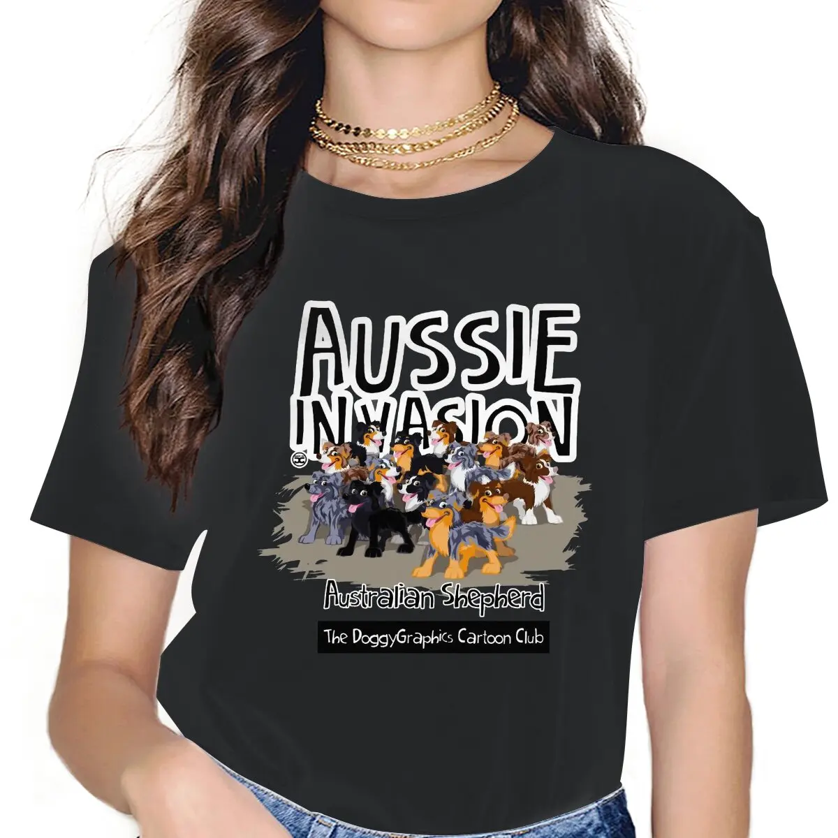 Women Aussie Invasion T Shirts Aussie Shepherd Cotton Clothes Awesome Short Sleeve Crew Neck Tee Shirt New Arrival T-Shirts
Women Aussie Invasion T Shirts Aussie Shepherd Cotton Clothes Awesome Short Sleeve Crew Neck Tee Shirt New Arrival T-Shirts