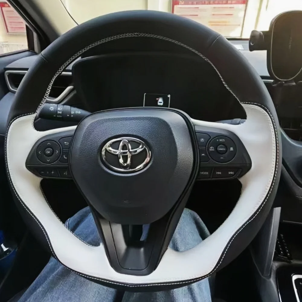 Кожаный чехол на руль автомобиля на заказ для Toyota RAV4 SUV 2019-2024 Avalon 2019-2022 Avant, автомобильные аксессуары
Кожаный чехол на руль автомобиля на заказ для Toyota RAV4 SUV 2019-2024 Avalon 2019-2022 Avant, автомобильные аксессуары