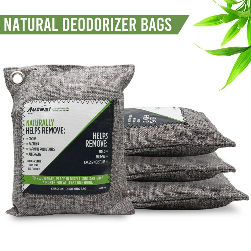 

Natural Bamboo Charcoal Air Purifying Bags Activated Charcoal Odor Absorber Moisture Odor Eliminator For Home Car Closet Shoes