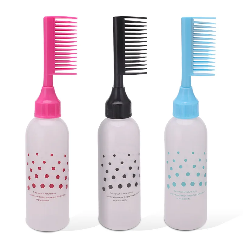 170ML Multicolor Plastic Hair Dye Refillable Bottle Applicator Comb Dispensing Salon Hair Coloring Hairdressing Styling Tools
170ML Multicolor Plastic Hair Dye Refillable Bottle Applicator Comb Dispensing Salon Hair Coloring Hairdressing Styling Tools