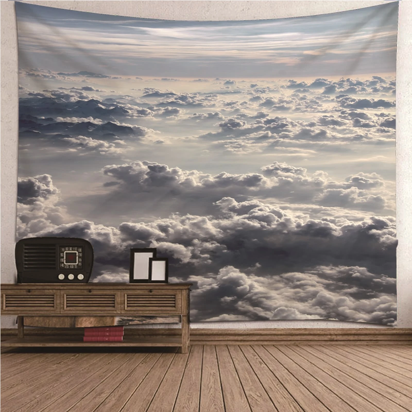 

Home Decor Room Colorful Tapestry Cheap natural scenery Clouds Wall Hanging Blanket Dorm Art Decor Covering