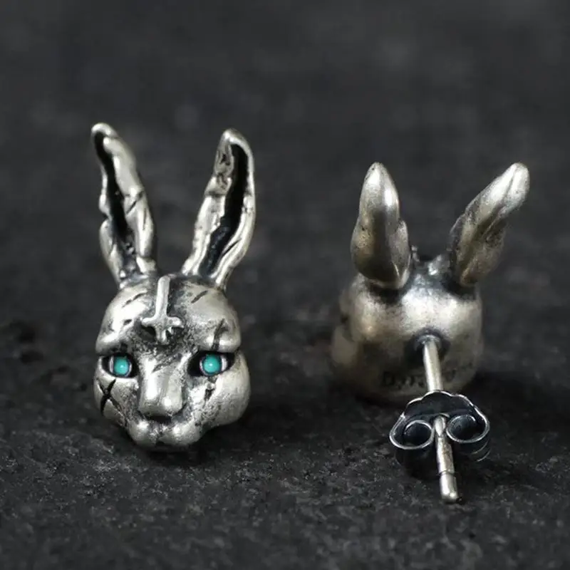 Vintage Silver Color Cross Rabbit Stud Earrings for Men Women Punk Earrings Retro Ear Jewelry Party Accessories Gifts
Vintage Silver Color Cross Rabbit Stud Earrings for Men Women Punk Earrings Retro Ear Jewelry Party Accessories Gifts