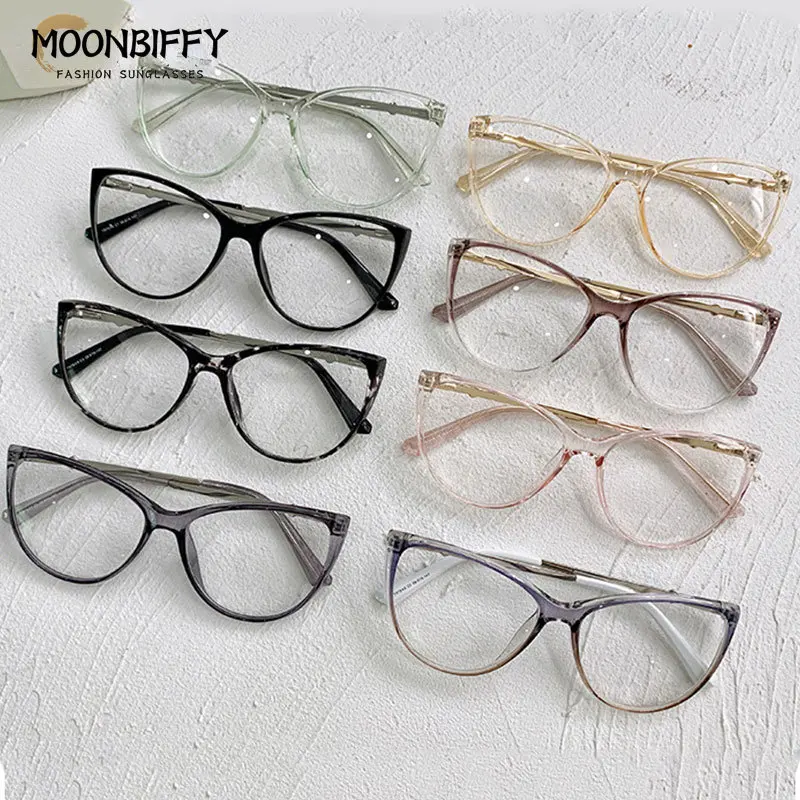 TR90 Metal Big Frame Anti Blue Light Glasses Frames Women Luxury Fashion Computer Eyeglasses Eye Protection Men Glasses
TR90 Metal Big Frame Anti Blue Light Glasses Frames Women Luxury Fashion Computer Eyeglasses Eye Protection Men Glasses