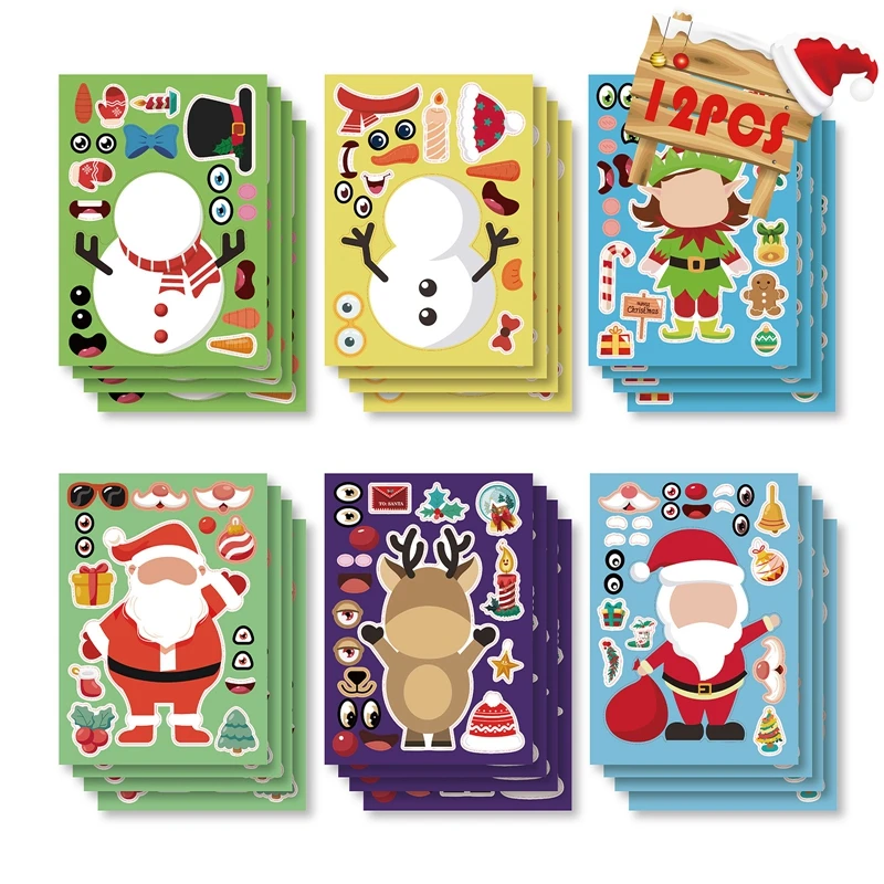 12 шт., детские наклейки «сделай сам»
12 шт., детские наклейки «сделай сам»