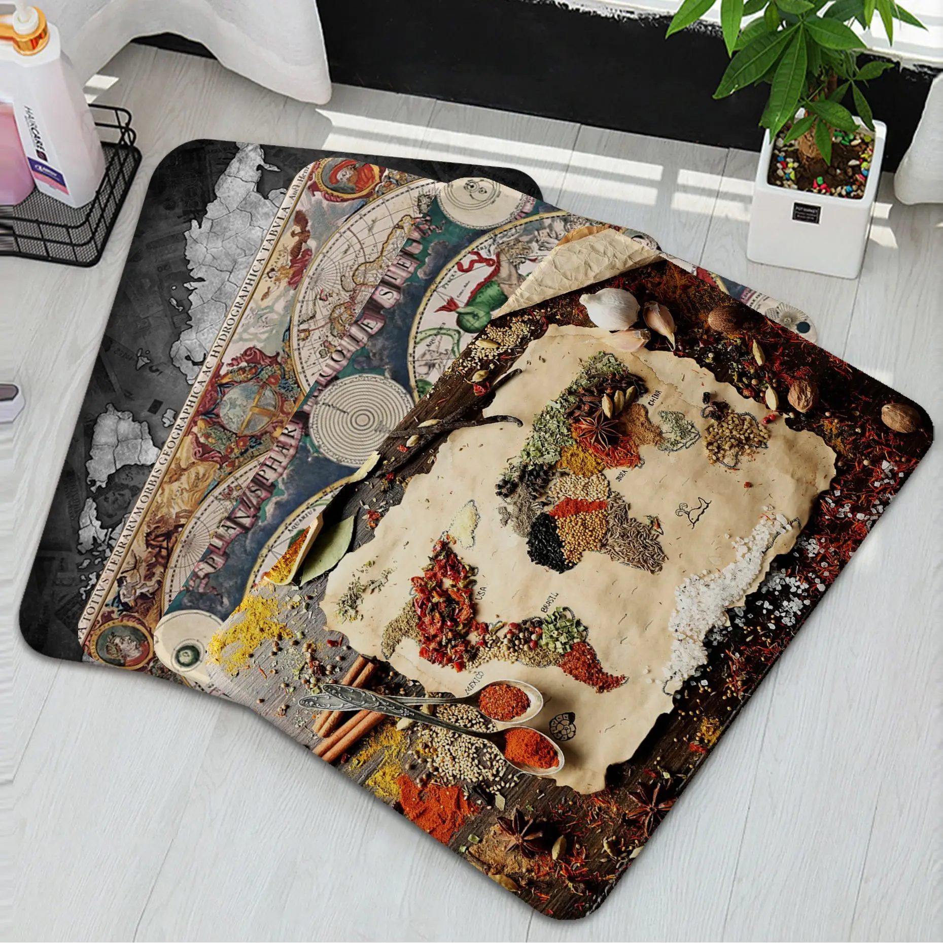 World Map Door Mat Anti-slip Absorb Water Long Strip Cushion Bedroon Mat Alfombra
World Map Door Mat Anti-slip Absorb Water Long Strip Cushion Bedroon Mat Alfombra