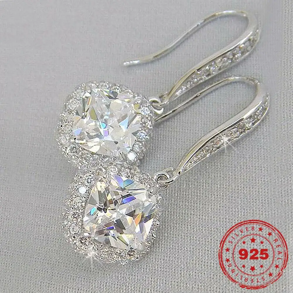 Solid S925 Sterling Silver color Diamond Earrings for Women Fine Garnet Oorbellen Silver 925 Jewelry Bijoux Femme Drop Earring
Solid S925 Sterling Silver color Diamond Earrings for Women Fine Garnet Oorbellen Silver 925 Jewelry Bijoux Femme Drop Earring