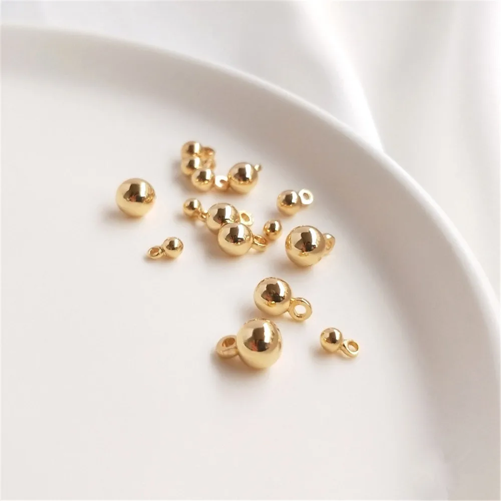 14K Gold Filled Plated Solid hanging bead round bead DIY bracelet anklet jewelry pendant ball hanging bead accessories material
14K Gold Filled Plated Solid hanging bead round bead DIY bracelet anklet jewelry pendant ball hanging bead accessories material