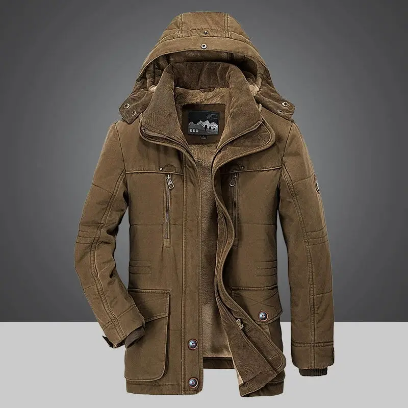2023 Casual Fashion Plus Size Solid Coats New Men's Warm Thick Parka Winter Military Cargo Jacket Hooded Windproof Outerwear
2023 Casual Fashion Plus Size Solid Coats New Men's Warm Thick Parka Winter Military Cargo Jacket Hooded Windproof Outerwear