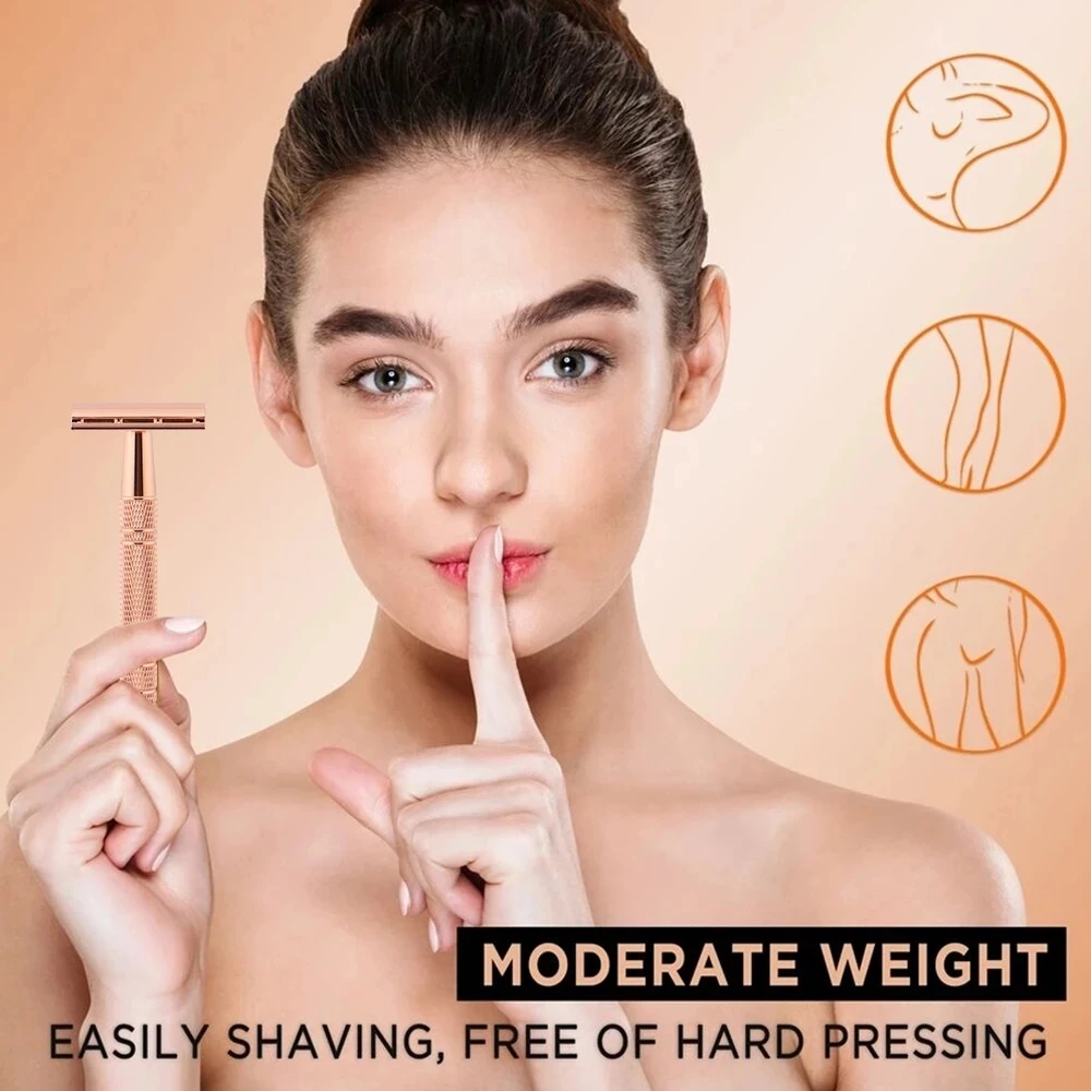 Double Edge Safety Razor Premium Wet Shaving Classic Metal Manual Shavers Fits All Standard Blades For Men&Women |