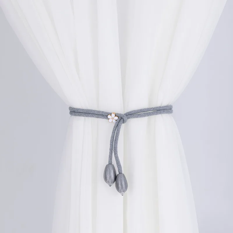 Регулируемая веревка для подвязки штор, оксфордский хлопковый завязка для штор с зажимом, креативный ремень для сбора штор и домашнего декора
Регулируемая веревка для подвязки штор, оксфордский хлопковый завязка для штор с зажимом, креативный ремень для сбора штор и домашнего декора