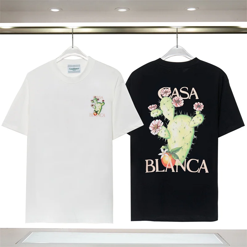 New Printed Cactus Casablanca T-Shirt, Loose Casual Men's And Women's Top T-Shirt Short Sleeves
New Printed Cactus Casablanca T-Shirt, Loose Casual Men's And Women's Top T-Shirt Short Sleeves
