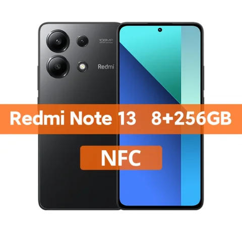 Xiaomi Redmi Note 13 глобальная версия Snapdragon®Смартфон 685 дюйма, камера 120 МП, 6,67 Гц, AMOLED-дисплей дюйма, зарядка 33 Вт