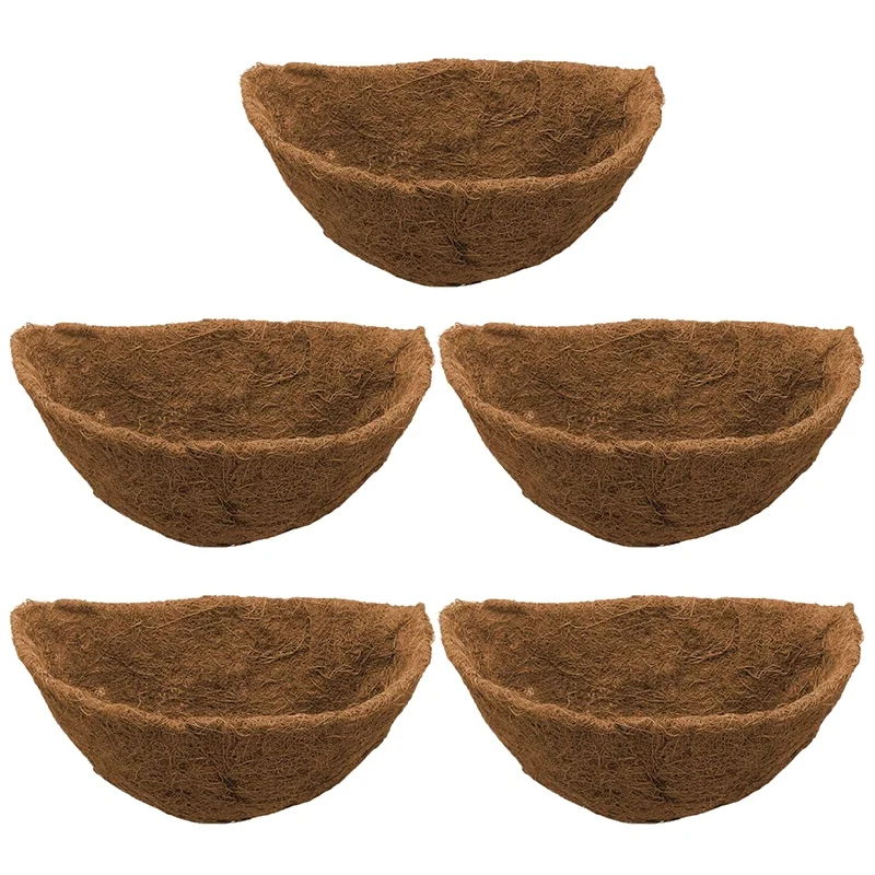 Half Round Coco Liner,Half Circle Wall Planter Coco Fiber Replacement Liners for Wall Hanging Baskets 5Pack 10 Inch
Half Round Coco Liner,Half Circle Wall Planter Coco Fiber Replacement Liners for Wall Hanging Baskets 5Pack 10 Inch