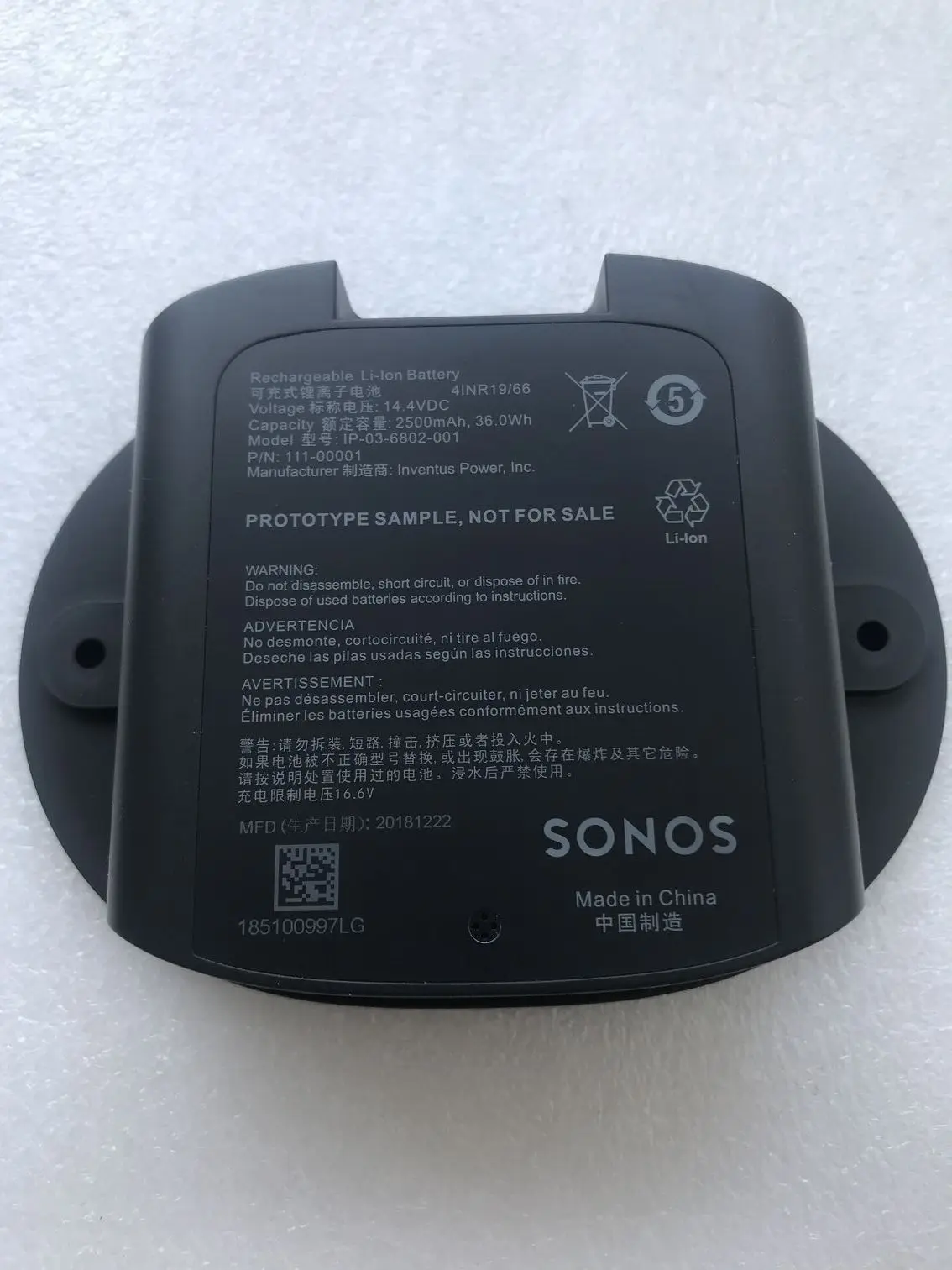 Новый оригинальный 14 4 V 2500mah 36.5Wh новый аккумулятор для SONOS MOVE IP-03-6802-001 111-00001 |