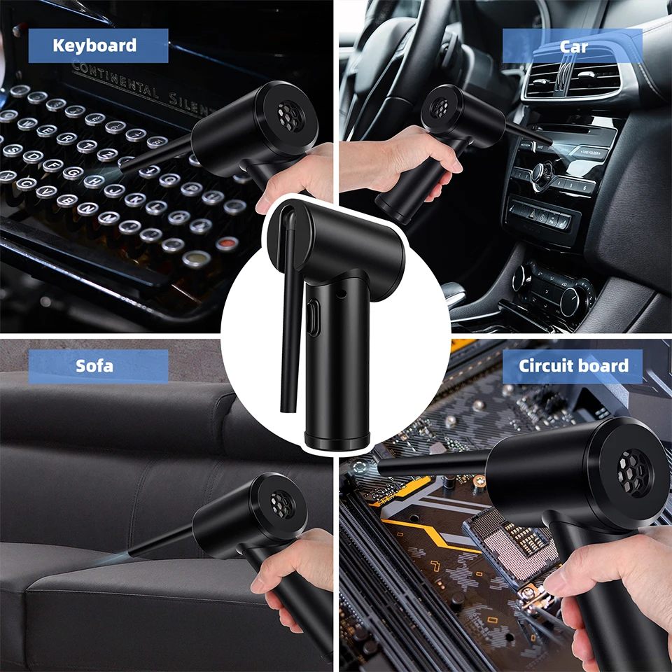 NEW Electric Compressed Air Duster Canned Air Spray Blower Vacuum 2-in-1 Can Duster for Computer Keyboard Electronics Cleaning
NEW Electric Compressed Air Duster Canned Air Spray Blower Vacuum 2-in-1 Can Duster for Computer Keyboard Electronics Cleaning