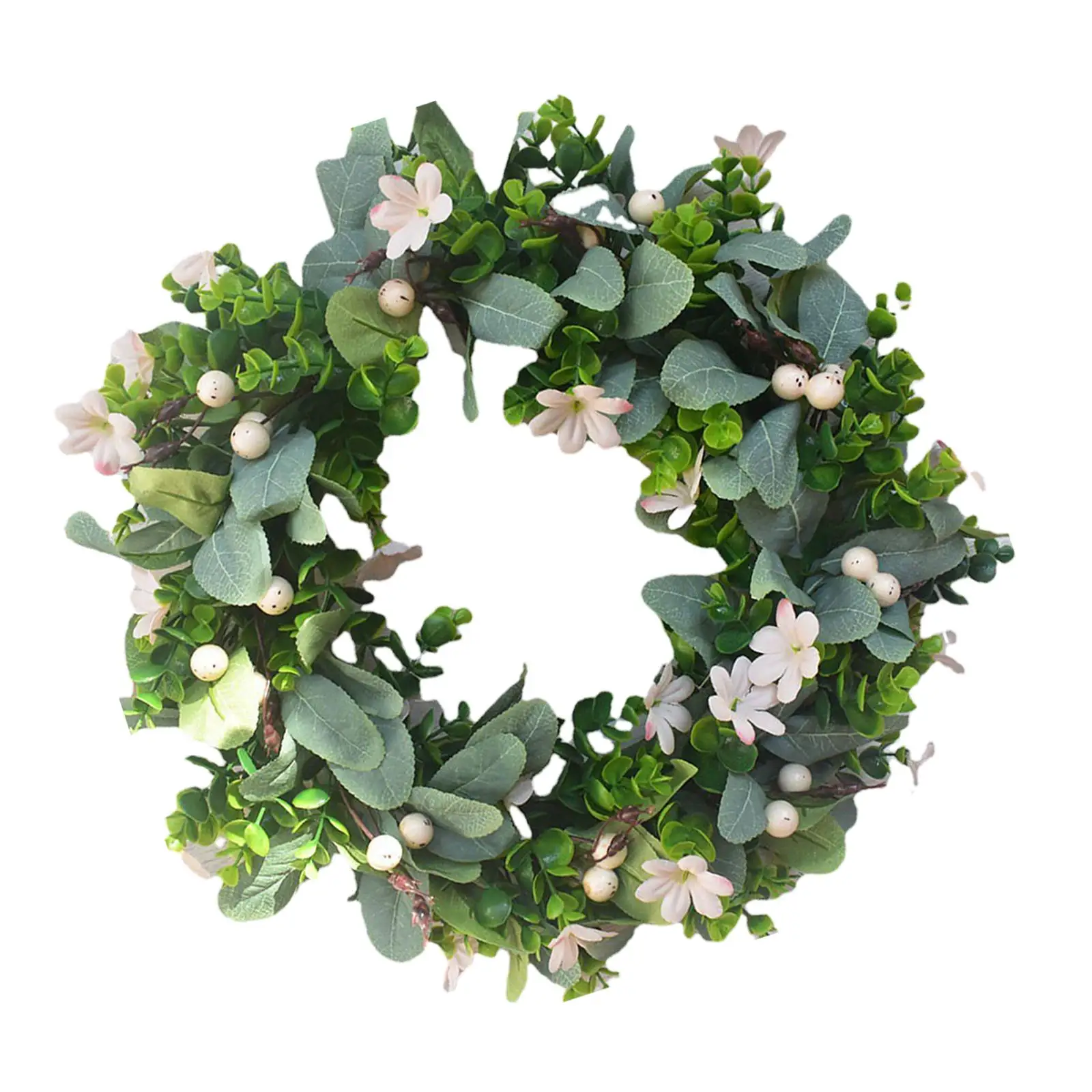 16.5in Green Leaves Wreath Artificial Wreath for Window Spring Front Door
16.5in Green Leaves Wreath Artificial Wreath for Window Spring Front Door
