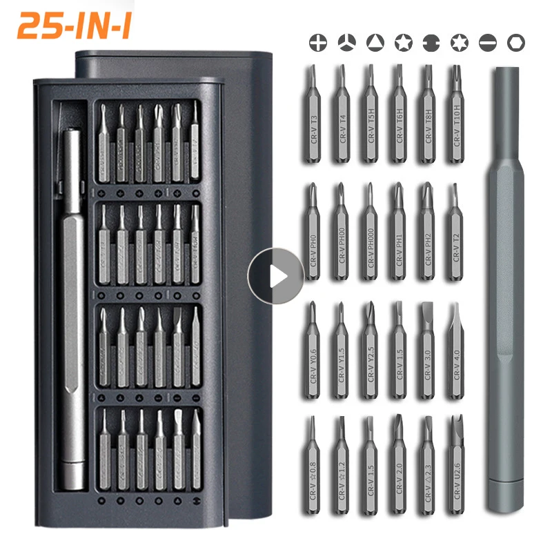 25 In 1 Screwdriver Set Magnetic Torx Hex Phillips Screw Driver Bit Phone Computer Repair Precision Screwdriver Hand Tools Kit
25 In 1 Screwdriver Set Magnetic Torx Hex Phillips Screw Driver Bit Phone Computer Repair Precision Screwdriver Hand Tools Kit