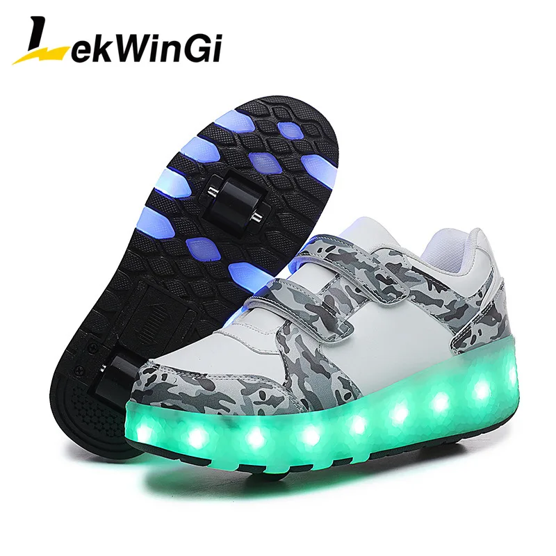 Szie 27-38 Children's Sneakers Sparkling Shoe Children Boy Breathable and Double Wheel Luminous Shoes for Children zapatos niña
Szie 27-38 Children's Sneakers Sparkling Shoe Children Boy Breathable and Double Wheel Luminous Shoes for Children zapatos niña