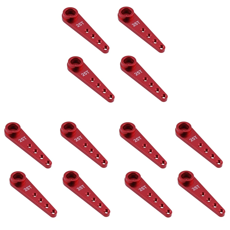 12PCS 37Mm 25T Metal Extension Steering Servo Arm Horn For RC Car Crawler Parts,Red
12PCS 37Mm 25T Metal Extension Steering Servo Arm Horn For RC Car Crawler Parts,Red