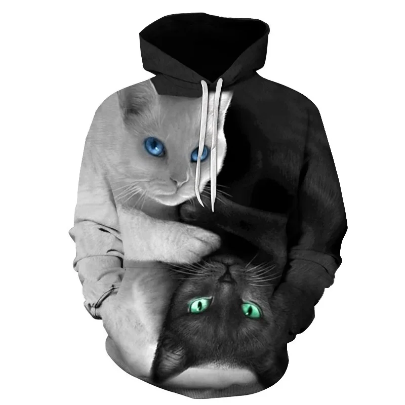 Autumn and Winter Men's 3D Cat Print Hoodie Sweatshirt Unisex Street Wear Children's Animal Top Casual Pullover
Autumn and Winter Men's 3D Cat Print Hoodie Sweatshirt Unisex Street Wear Children's Animal Top Casual Pullover