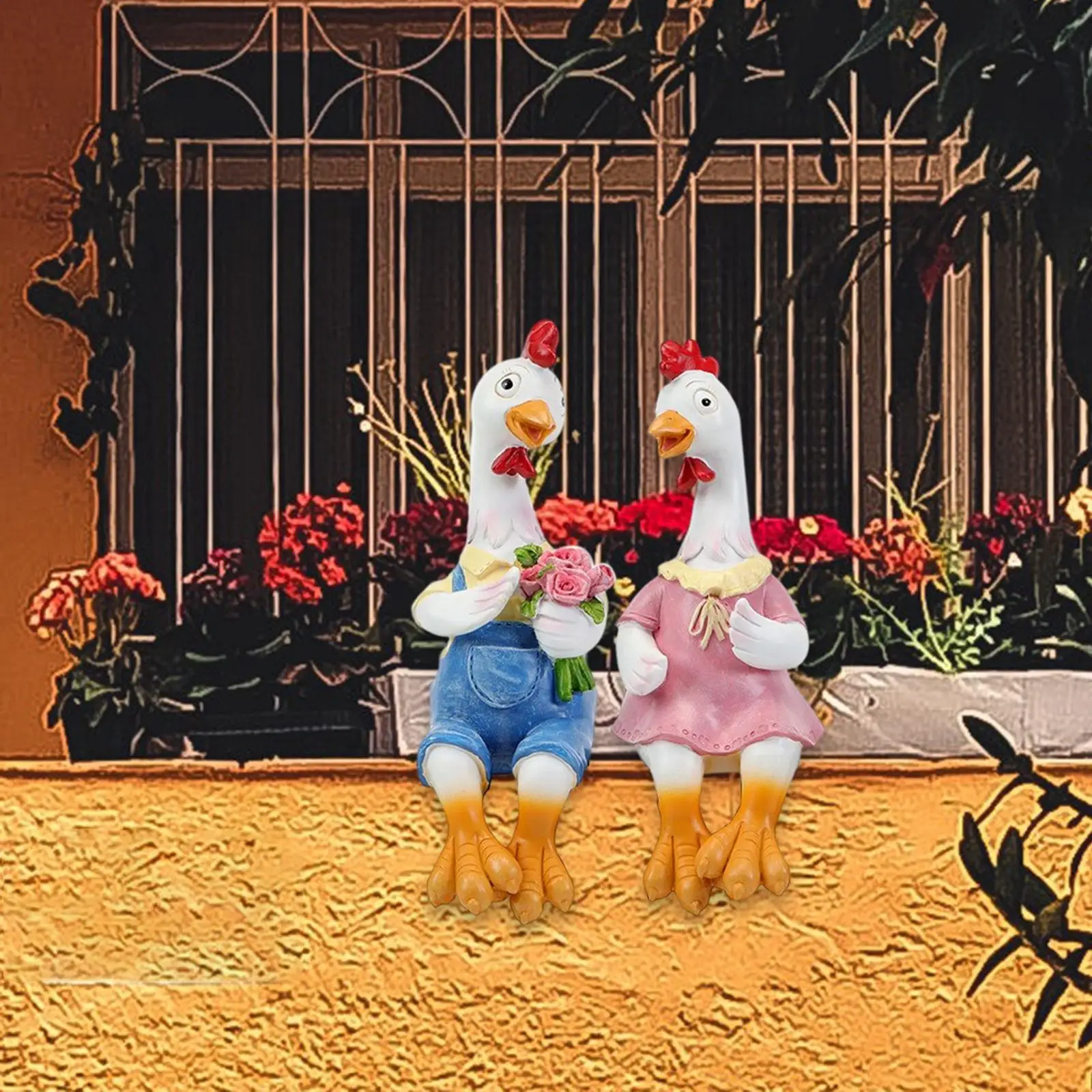 Creative Couple Chicken Statue Handicraft Animal Figurine for Landscaping Courtyard Decoration
Creative Couple Chicken Statue Handicraft Animal Figurine for Landscaping Courtyard Decoration