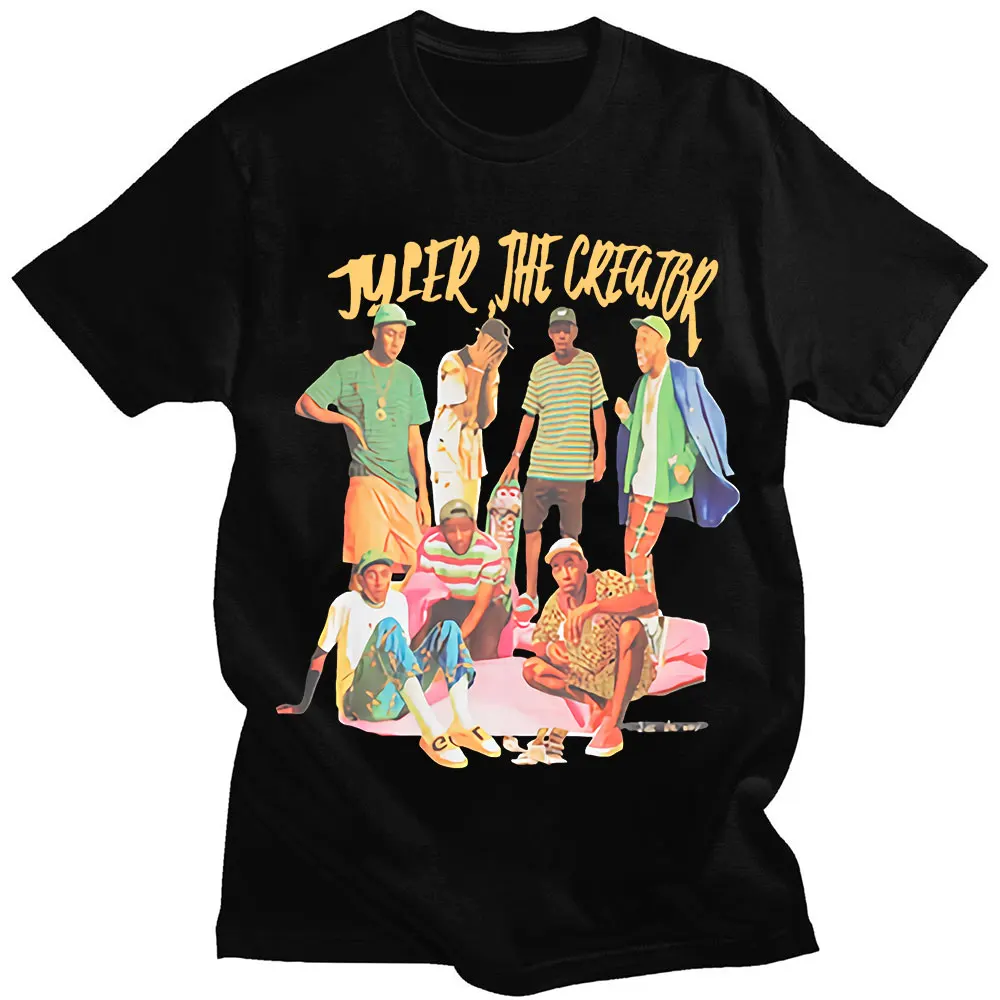 Tyler The Creator Graphics T-shirt Men 100% Cotton T Shirt New Casual Tees Unisex Golf Swag Rapper Hip Hop Music Black T-shirts
Tyler The Creator Graphics T-shirt Men 100% Cotton T Shirt New Casual Tees Unisex Golf Swag Rapper Hip Hop Music Black T-shirts