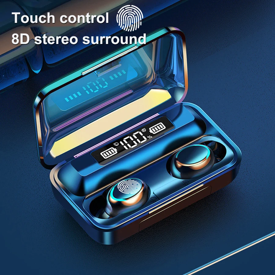 Беспроводные наушники Bluetooth-совместимые TWS F9-5C 8D стерео гарнитура громкой связи водонепроницаемые наушники с микрофоном зарядный чехол
Беспроводные наушники Bluetooth-совместимые TWS F9-5C 8D стерео гарнитура громкой связи водонепроницаемые наушники с микрофоном зарядный чехол