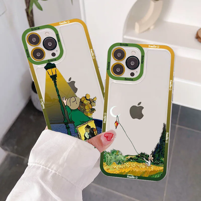 Anime Character Van Gogh Phone Case For iPhone 14 13 12 11 Pro Max Mini X Xs XR 6 7 8 Plus SE 2020 Transparent Case
Anime Character Van Gogh Phone Case For iPhone 14 13 12 11 Pro Max Mini X Xs XR 6 7 8 Plus SE 2020 Transparent Case
