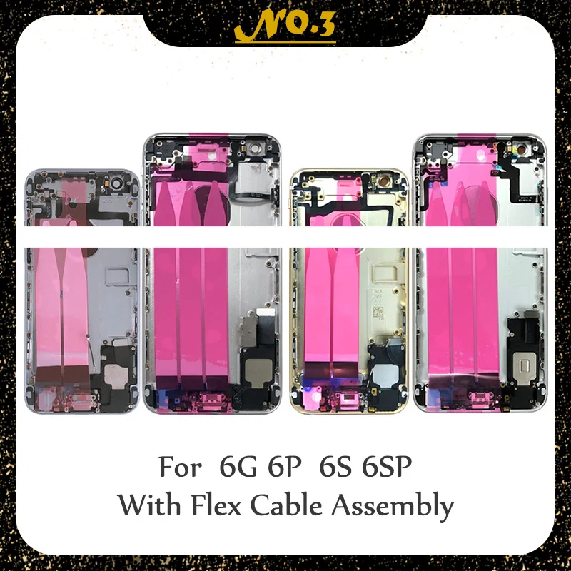 High Quality Full Housing Back for iPhone 6 Plus 6s 6sPlus Battery Cover Door Rear Middle Frame Chassis with Flex Cable Assembly
High Quality Full Housing Back for iPhone 6 Plus 6s 6sPlus Battery Cover Door Rear Middle Frame Chassis with Flex Cable Assembly